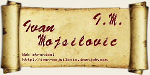 Ivan Mojsilović vizit kartica